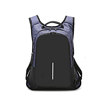 【中古】【輸入品・未使用】アウトドアバックパックメンズビジネス盗難防止バックパック15.6インチコンピュータバッグUSBパスワードロックスクールバッグ-blue- 9,728円