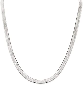 【中古】【輸入品・未使用】Savlano 925スターリングシルバー ヘリンボーン フラット スネーク マジックチェーンネックレス 7mm 8.5mm 男女兼用 イタリア製