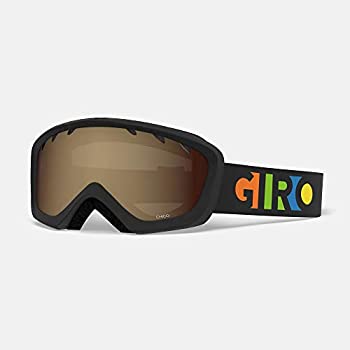 【中古】【輸入品・未使用】Giro Chico ユース スノーゴーグル - パーティーブロックストラップ アンバーローズレンズ付き (2021)