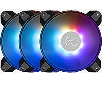 【中古】【インポート品・未当て嵌める】IN WIN Saturn 140粍 居住地能力のある RGB トリプルファンキット (制御装置属する) (ASN140)