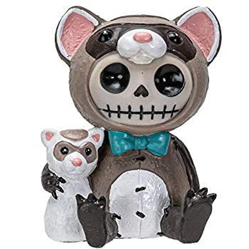 【中古】【輸入品・未使用】Furrybones サミットコレクション フェリスフィギュア 装飾シグネチャー フェレットコスチューム 高さ3インチ コレクターズフィギュア|スカイマーケットプラス