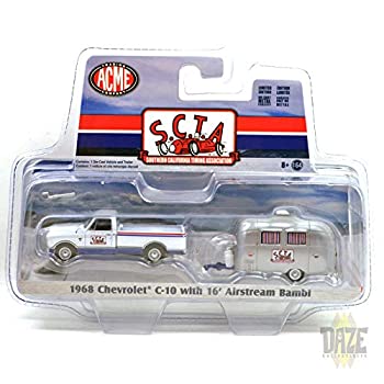 【中古】【輸入品・未使用】ACME 1/64 SCTA -1968 CHEVROLET C-10 WITH AIRSTREAM BAMBI ACME社　1/64 スケールモデル　南カリフォルニアタイミングアソシエーション -1968｜スカイマーケットプラス