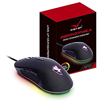 【中古】【輸入品・未使用】Digifast Nightfall RGBゲーミングマウスNF12 カスタマイズ可能なrgbライト、五段階のdpi