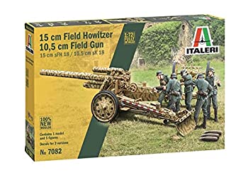 【中古】【輸入品・未使用】イタレリ 1/72 第二次世界大戦 ドイツ軍 15cm sFH 18重榴弾砲/10.5cm sK 18重野砲 2in1 砲兵フィギュア付属 プラモデル IT7082