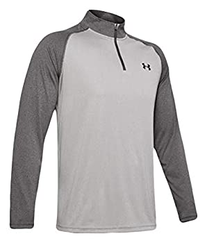 【中古】【輸入品・未使用】Under Armour Men's tech ? Zip (Steel Light Heather/Pitch Gray Light Heather/Pitch Gray - 036%ｶﾝﾏ% Medium)