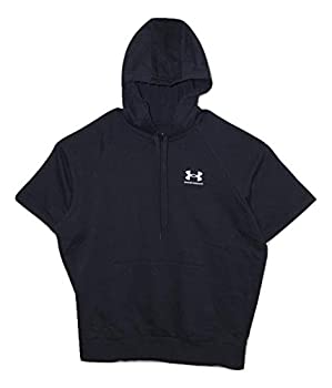 【中古】【輸入品・未使用】Under Armour Men's Cold Gear Short Sleeve Cotton Blend Hoodie (X-Large) Black/White画像