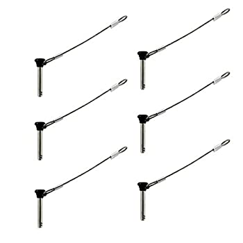 【中古】【輸入品・未使用】keehui ステンレス製ビミニトップ 3/16インチプルピン 長さ1インチ(25mm) 全長1-1/2インチ(39mm) マリンハードウェア 6個入り｜スカイマーケットプラス