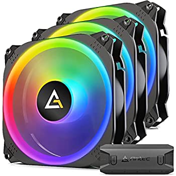 【中古】【インポート品・未当て嵌める】Antec Prizm X 120、RGB気違い、入れもの気違い 120粍、居住地決める能力のあるなRGB気違い、Prizm続きもの3容器に並べる