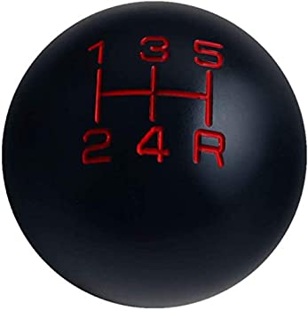 【中古】【輸入品・未使用】DEWHEL ブラック/レッド 5速 マニュアル ヴィンテージ シフトノブ 5Rdr M12 X 1.75 アルミニウム K05