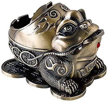 【中古】【輸入品・未使用】Chiconon 葉巻灰皿 防風灰皿 蓋付き 金属製 ヴィンテージ タバコ灰皿 屋外 屋内 家の装飾に|スカイマーケットプラス