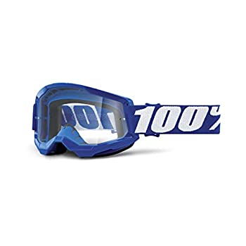 【中古】【輸入品・未使用】100% STRATA2 ブルー クリアレンズ ゴーグル