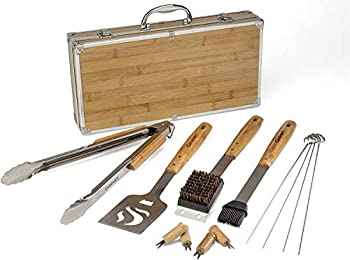 【中古】【インポート品・未当て嵌める】Cuisinart CGS-7014 Bamboo Grill Tool Set%ｶﾝﾏ% 13-Piece/クイジナート バンブー 食べ物屋仕掛ける 丸焼き手道具 [並行輸入品]