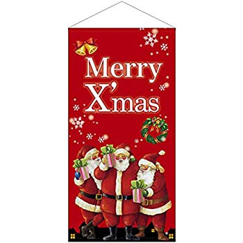 【中古】【輸入品・未使用】防炎タペストリー Xmas ﾌﾟﾚｾﾞﾝﾄｻﾝﾀ ﾚｯﾄﾞ w900 No.42670 (受注生産) [並行輸入品]