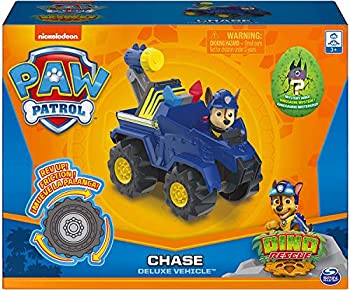 【中古】【輸入品・未使用】パウパトロール おもちゃ フィギュア 車 最新 デラックスビークル ディノレスキュー 自動 動く ミニカー パウパト キャラクター 21cm×16cm (チ