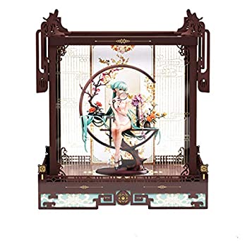 【中古】【輸入品・未使用】AOWOBOX 初音ミク 韶華専用 透明 ディスプレイケース LEDライト付き 収納ボックス フィギュアケース ABS製完成品 (ディスプレイケース（屏風なし