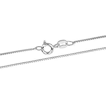 【中古】【輸入品・未使用】スタイリッシュで洗練された0.5mmボックスチェーン18インチ .925スターリングシルバーネックレス