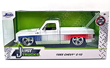 【中古】【輸入品・未使用】JadaTOYS 1:24scale JUST TRUCKS %ﾀﾞﾌﾞﾙｸｫｰﾃ%1985 CHEVY C-10 CUSTOM (WHITE) W/CARTELLI WHEELS 1%ﾀﾞﾌﾞﾙｸｫｰﾃ%　 ジェイダトイズ　1：24スケール