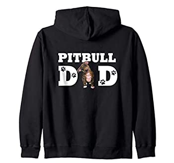 【中古】【輸入品・未使用】ピットブルパパピットブル犬パパ子犬 Pitbull Dad ジップパーカー｜スカイマーケットプラス