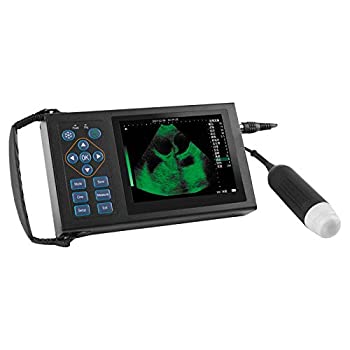 【中古】【輸入品・未使用】豚用の防水機械式3.5MHzプローブ、5.6インチ高精細スクリーンを備えた携帯型獣医用超音波装置多機能獣医用超音波妊娠テスター。