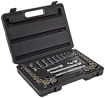 【中古】【輸入品・未使用】34 Piece Standard & Deep Socket Sets - set skt 34 pc. 3/8 dr. by Stanley Tools