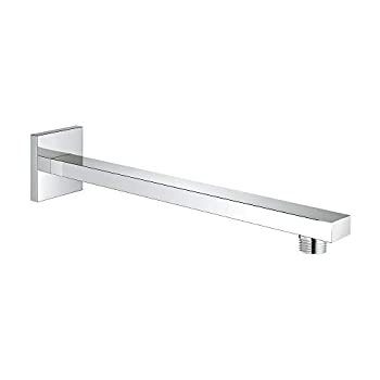 【中古】【インポート品・未当て嵌める】Grohe 27?710?Eurocube 11.25?%ﾀﾞﾌﾞﾙｸｫｰﾃ%雨シャワー手とフランジwith 1?/ 2?%ﾀﾞﾌﾞﾙｸｫｰﾃ%ねじConne、 1.97 x 1.18 x 11.26 inches クローム