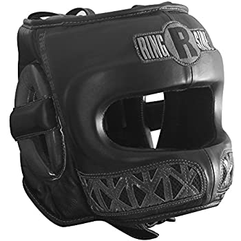 【中古】【輸入品・未使用】(Medium%ｶﾝﾏ% Black) - Ringside Youth Face Saver Headgear