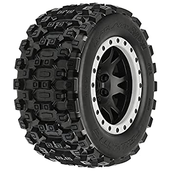 【中古】【輸入品・未使用】Badlands MX43 Pro-Loc Mounted%ｶﾝﾏ% Impulse Black Wheels with Grey Rings (2): X-Maxx｜スカイマーケットプラス