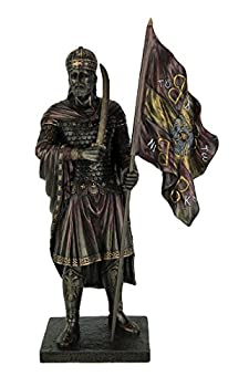 【中古】【輸入品・未使用】Resin Statues Byzantine Emporer Constantine XI Palaiologos Bronze Finish Statue 6.25?X 12?X 3.5インチブロンズ|スカイマーケットプラス