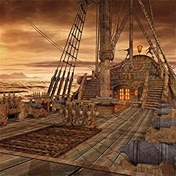 【中古】【輸入品・未使用】Yeele 10x10フィート ヴィンテージ ヨット 背景 写真撮影用 航海戦艦 古い木製デッキ背景 海賊船 子供 男の子 大人 写真ブース撮影スタジオ小道