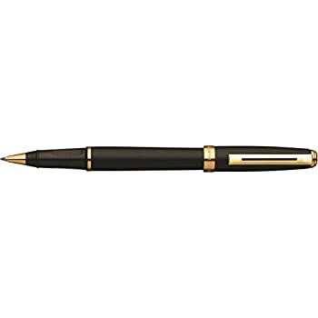 【中古】【輸入品・未使用】Sheaffer Prelude Rollerball Pen Matt Black - Gold Trim ローラーボールペン (並行輸入品)