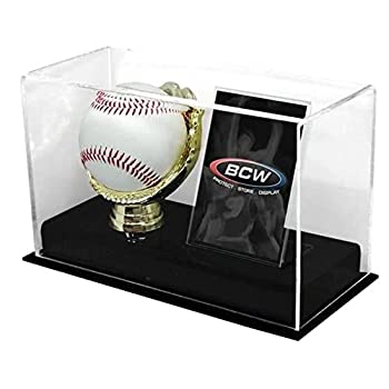 【中古】【輸入品・未使用】BCW Deluxe Acrylic Gold Glove Baseball and Card Display|スカイマーケットプラス