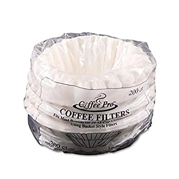 【中古】【輸入品・未使用】コーヒーProバスケットのフィルタ絞らCoffeemakers、10を12-cups、ホワイト、200フィルタ/パックcpf200