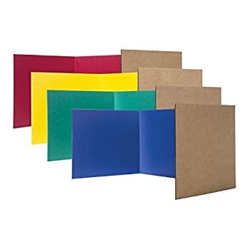 【中古】【インポート品・未当て嵌める】12 x 48 Corrugated Study Carrel (Set of 24) Color Primary Colors by Flipside Products