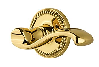 【中古】【輸入品・未使用】GrandeurニューポートRosette with Right Handed Portofinoレバー、Passage???2.375インチ、生涯真鍮|スカイマーケットプラス