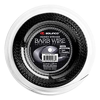 【中古】【インポート品・未当て嵌める】Solinco Barb Wire 16L 1.25粍 木管 庭球より糸