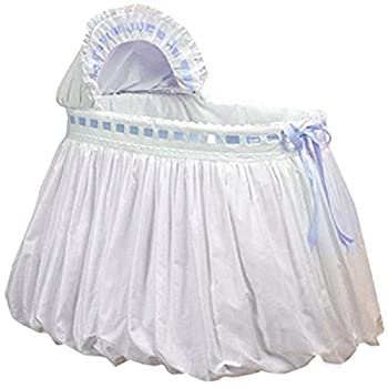 【中古】【インポート品・未当て嵌める】Baby Doll Bedding Pretty Ribbon Bassinet Bedding Set%ｶﾝﾏ% Blue by BabyDoll Bedding