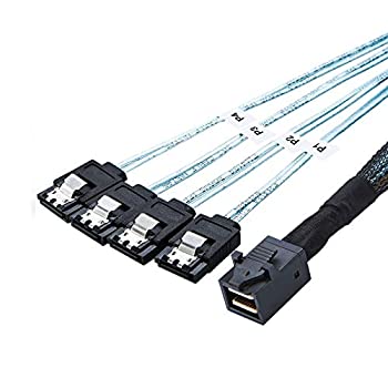 【中古】【輸入品・未使用】CableCreation (リバース) 内部HD Mini SAS (SFF-8643) ホスト - 4X SATA (ターゲット) ケーブル SFF-8643 - 4X SATA ケーブル 0.5M / 1.6フィー