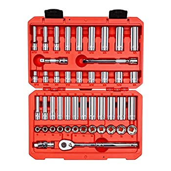【中古】【輸入品・未使用】TEKTON 3/8 Inch Drive 6-Point Socket & Ratchet Set%ｶﾝﾏ% 47-Piece (5/16-3/4 in%ｶﾝﾏ% 8-19 mm) | SKT15301 141［並行輸入］