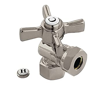 【中古】【輸入品・未使用】Kingston Brass Cc44108ZX 1.3cm Fip X 1.3cm Or 1.1cm Slip Joint Angle Valve Satin Nickel|スカイマーケットプラス