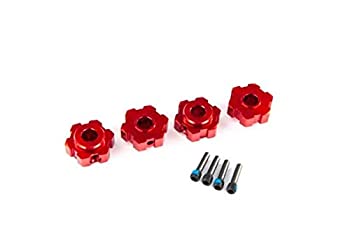 【中古】【輸入品・未使用】Traxxas 8956R ホイールハブ、六角、アルミニウム（赤陽極酸化）(4)/スクリューピン(4)。｜スカイマーケットプラス