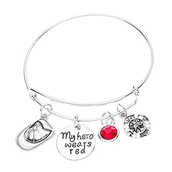 【中古】【輸入品・未使用】Infinity Collection 消防士ブレスレット レッドラインブレスレット 消防士の妻 ガールフレンドママブレスレット 消防士の妻ジュエリー 8,238円