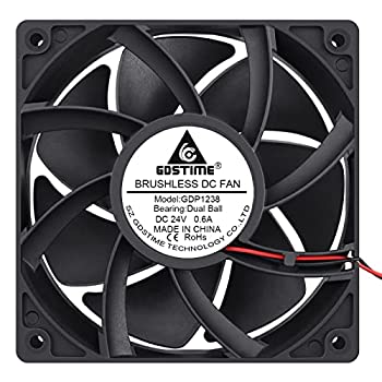 【中古】【インポート品・未当て嵌める】GDSTIME 高エア湖流れ 24V 120粍 x 120粍 x 38粍 デュアルボールベアリング5in 毛はらい受け答え落ち居る気違い