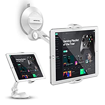 【中古】【輸入品・未使用】AboveTEK タブレットホルダー 粘着ゲル吸盤付き 吸盤 強力 スマホスタンド（1/4インチカメラアダプター付属） 360度回転の卓上タブレットスタン