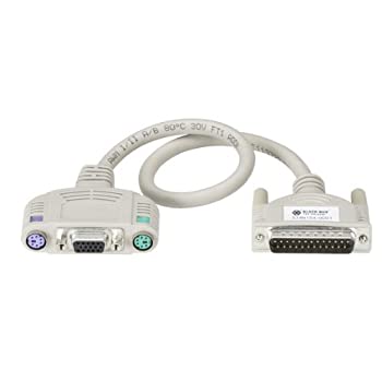 【中古】【輸入品・未使用】Black Box KVM ユーザーケーブル DB25 VGA PS2 20フィート