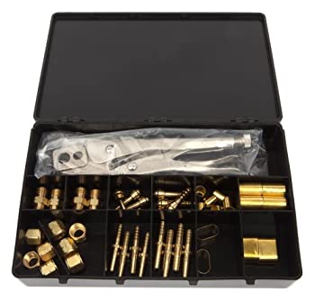 【中古】【輸入品・未使用】Forney 86113 Oxygen Acetylene Hose Repair Kit with 86116 Crimper%ｶﾝﾏ% Large