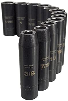 【中古】【インポート品・未当て嵌める】Craftsman 9-15886 6 Point Deep 1/2-Inch Drive Standard Easy to Read Impact Socket Set%ｶﾝﾏ% 12-Piece by Craftsman