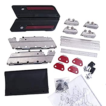 【中古】【輸入品・未使用】HTTMT SBLK02-BK ブラックメタルラッチ ハードサドルバッグ 蓋ロックヒンジ ハードウェアカバー ハーレーツーリングFLT FLH 1993-2013