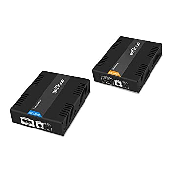 【中古】【インポート品・未当て嵌める】gofanco HDBaseT HDMIエクステンダー 4K 60サイクル (4:2:0 8ビット) CAT5e/CAT6/CAT7 有線テレビ 双方向IR付き添い人 PoC - 最大限度70米突 (250フート) @ 1