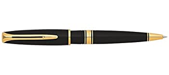 【中古】【輸入品・未使用】Waterman Charleston Gift Box includes Medium Nib Black Gold Trim Ball Pen - Blue (Refill) ボールペン (並行輸入品)｜スカイマーケットプラス
