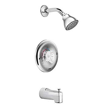 【中古】【インポート品・未当てはめる】Moen 2353?posi-temp剪断応力平衡にするため桶とシャワー刈り込みwith 2.5?GPMシャワー彼は、 .5 2353 1